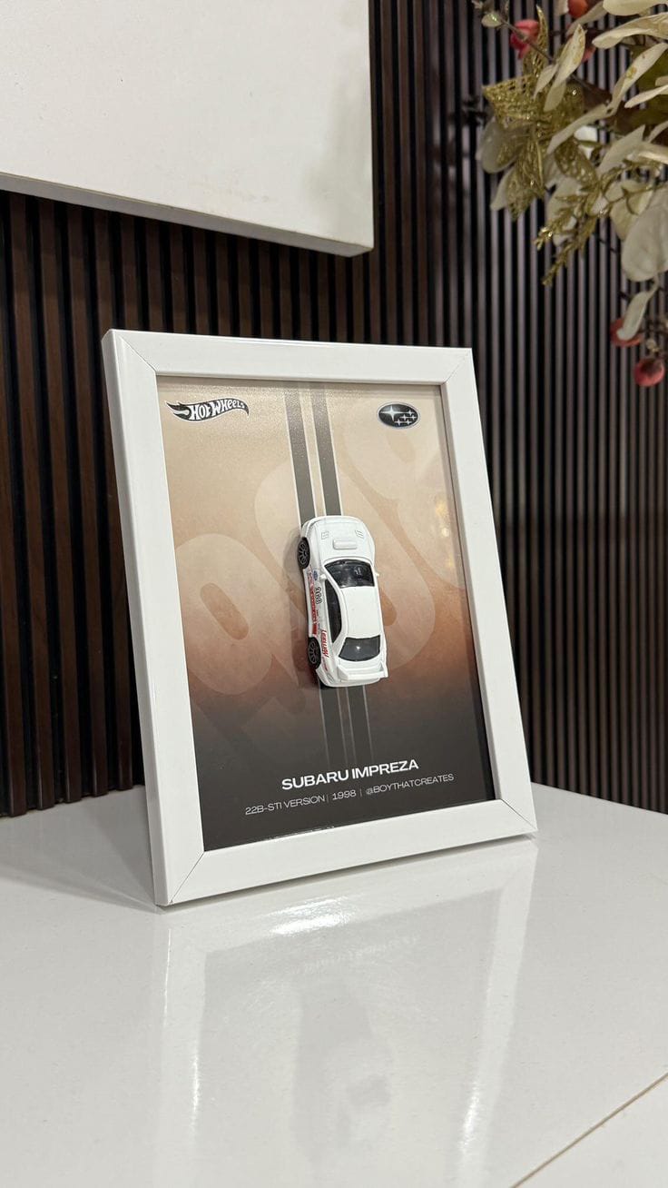 Photo Frames with scale Model Cars